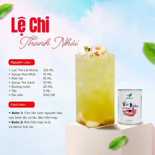 (Combo Giá Tốt) Vải Ngâm Hoàng Gia 830g Topping Vị Ngọt Thanh, Dễ Kết Hợp Nhiều Công Thức