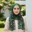 WEETW Boho Sheer Khăn choàng, Khăn choàng thêu hoa phong cách dân tộc mờ, Lưới đánh cắp thoáng khí Thân thiện với da Mùa hè đầy màu sắc Hijab Trang phục hàng ngày