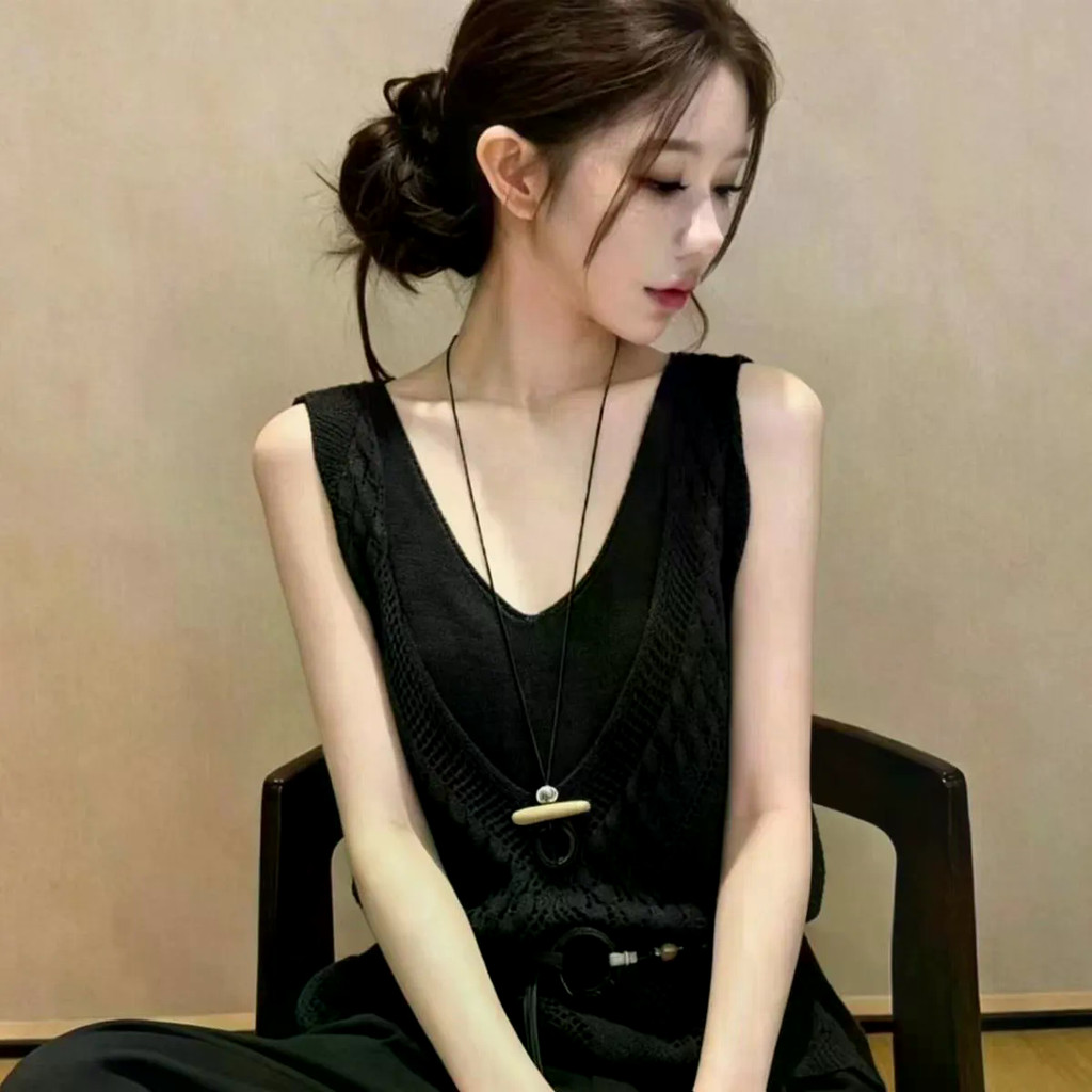 Áo Nữ Retro Thân Thiện Hàn Quốc Độc Đáo Đẹp Ngày Lễ Dệt Kim