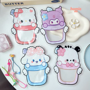 Túi đựng phụ kiện hình bông tuyết, túi đựng đồ giòn hình dạng đặc biệt, túi kín đựng kẹo, đồ ăn nhẹ, túi tự dán.