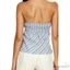 MAPLEPOET-Áo ống sọc dành cho nữ được lót hoàn toàn co giãn không dây Shirred Smocked Bandeau