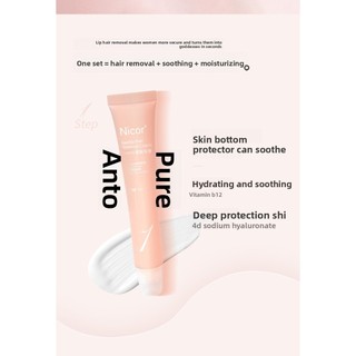 Nicor Gentle Hair Removal Cream Set, For Lip & Facial Hair