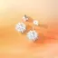 FANCIME "Lụa Trắng" Hoa Mặt Trời rực rỡ Ngọc Trai Bông Tai Bạc Sterling