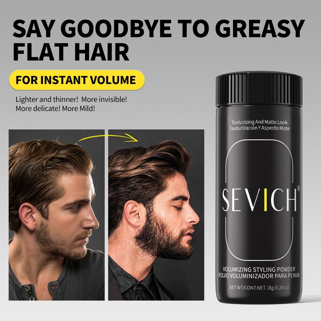 SEVICH Instant Volume Powder 8g Bột tạo kiểu tóc lâu trôi Bột kết cấu Unisex
