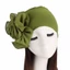 WEETW Side Flower Ramadan Hijab, Mũ Turban Nữ Một Kích Thước Màu Trơn, Hoa Lớn Co Giãn Thoải Mái Mũ Quấn Đầu Nữ Tóc