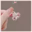 JRP Thời Trang Mini Cua Kim Loại Kẹp Tóc Nhỏ Phụ Kiện Tóc Cho Nữ Cô Gái Hồng Kim Cương Giả Nơ Hoa Tóc Pin Bên Nổ Kẹp JRP