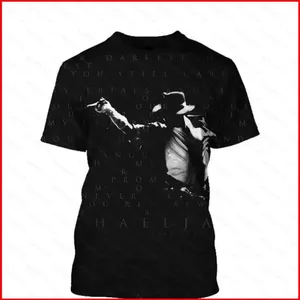 YB1 Michael Jackson 2026 phim mới Áo thun tưởng niệm thoải mái mềm mại mùa hè tay ngắn BY1