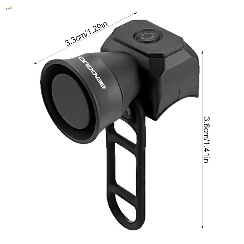 Chuông điện còi xe đạp USB có thể sạc lại chống nước cho phụ kiện cảnh báo an toàn đi xe đạp đường núi