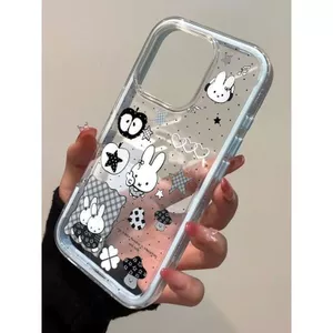 Nấm Miffy Bunny cho iPhone17ProMax Trường hợp điện thoại 16Plus Cartoon 151413 Cao cấp