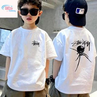 Áo Thun Trẻ Em Unisex In Nhện Thời Trang, Cotton Mềm, Áo Ngắn Tay, Phù Hợp Đi Học & Chơi, Cho Bé 3-12 Tuổi