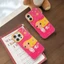 Ốp Cho iPhone 17PM 16 Pro Max 15 IMD Craft Tóc Vàng YUY Girl Hoạt Hình Chống Sốc TPU Mềm Chống Trầy Xước Chống Bụi Bẩn Vỏ Điện Thoại Có Mặt Dây Chuyền Hoa Ngôi Sao Chống Mất