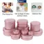 MAKY 5-180ml Lọ Kem Thiếc Mỹ Phẩm Son Dưỡng Môi Hộp Đựng Móng Tay Tẩy Trang Thủ Công Nồi Chai Có Thể Đổ Lại Vít Chủ Đề Trống Nến Hộp VN