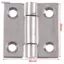 Luckyew 40 * 40 * 2mm Bản lề bằng thép không gỉ Thiết bị công nghiệp Bản lề tủ TQ