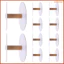 10 Chiếc Thiết Thực Hình Bobbins May Tiện Lợi Ống Chỉ Thêu Chất Liệu Dây Cuộn Dây Trống erkenai