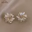 AqToCna 1 Đôi Bông Tai Hình Cánh Hoa Opal Thanh Lịch Và Tinh Tế Cho Người Phụ Nữ AqToCna