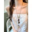 Vòng cổ mặt dây chuyền lá phong dài Zen Phong cách dân tộc Bohemian Phụ kiện dây
