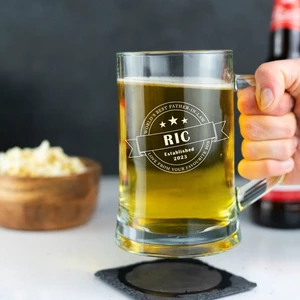 Quà Tặng Ngày Của Cha Một Mảnh Tùy Chỉnh Đứng Độc Lập Bán Chạy Tay Cầm Cốc Vẽ Bia Cốc