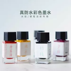 Bút ống màu thơ Mực sơn màu nước dạng lỏng Bút chống thấm nước Bút chống nhòe Màu mực mực mực màu đặc biệt