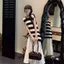 Mùa hè Plus Size Fat MM Thiết kế dáng ôm hơn Sọc không đều Ice Silk Đan Áo Vest không tay Top Quần áo nữ