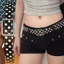 Thắt lưng in chấm bi màu trắng đen - Trang phục đường phố hàng ngày - Phụ kiện trang trí váy - Thắt lưng phong cách Hàn Quốc - Dây thắt lưng bằng da PU có thể điều chỉnh / Giao hàng miễn phí