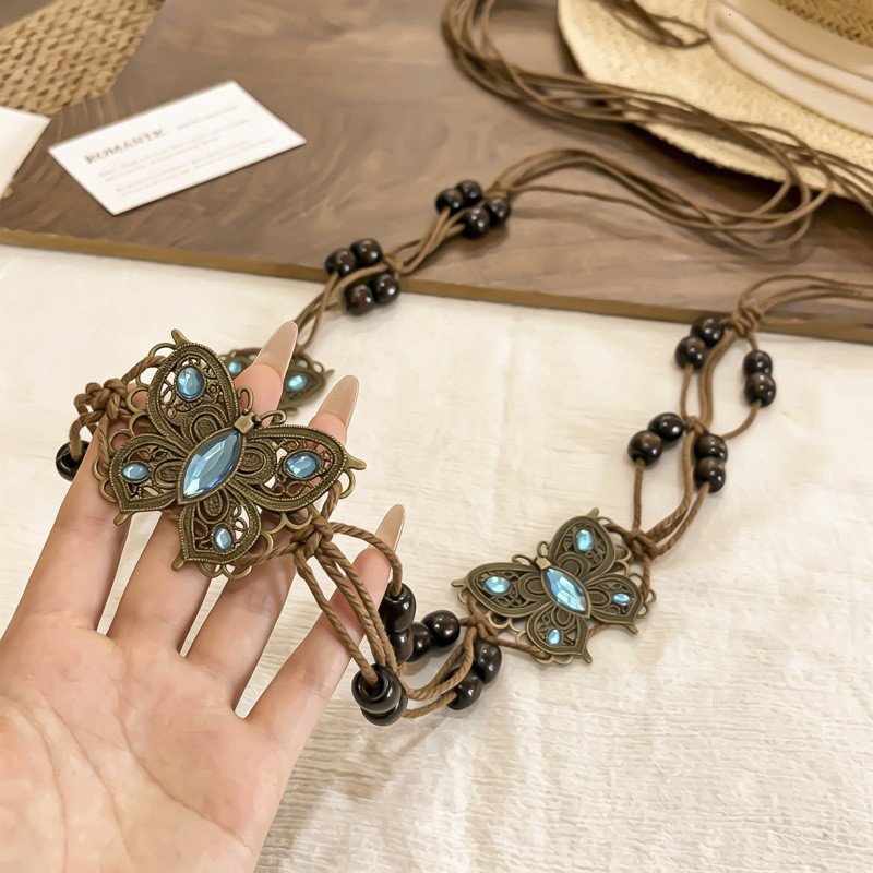 2026 Phong Cách Mới Phong Cách Dân Tộc Phù Hợp Với Dây Thắt Lưng Trang Trí Nữ Bohemian Tay Dệt Thắt Lưng
