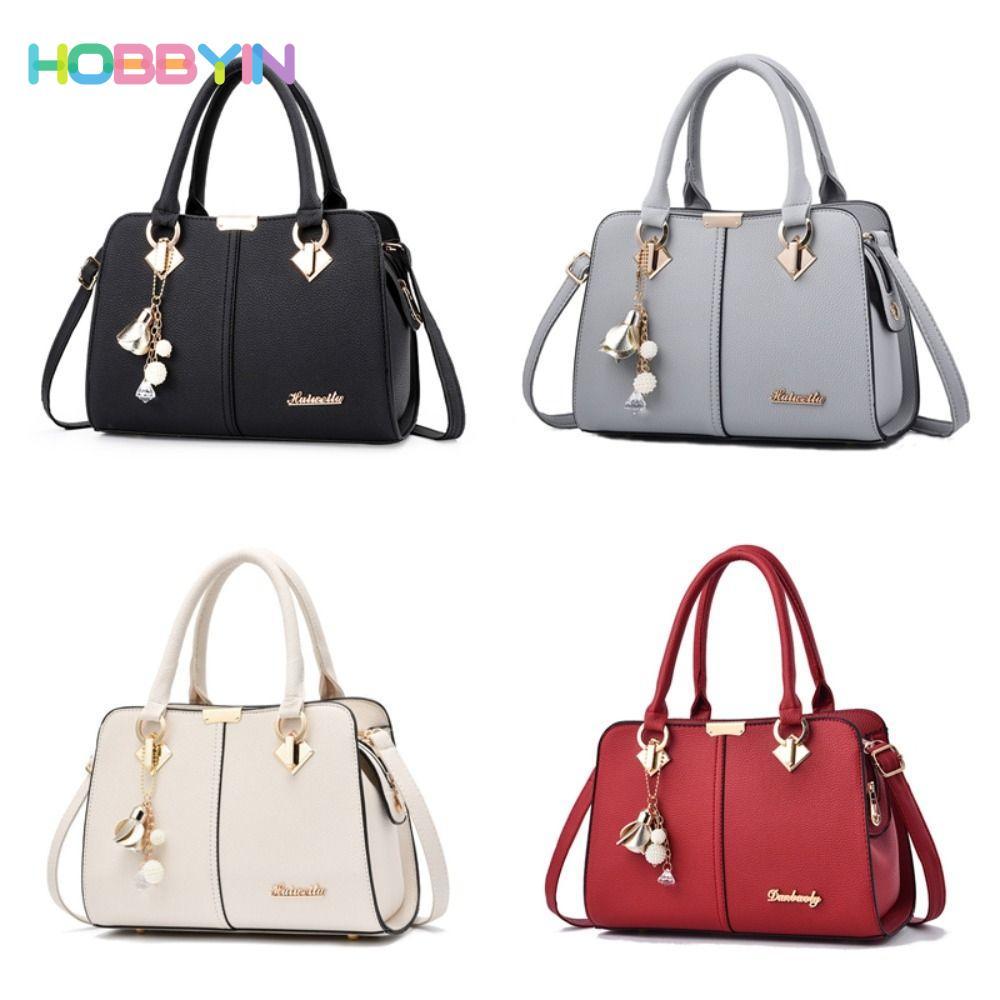 Túi xách nữ HOBBYIN Tote, Túi xách nữ đa năng dung tích lớn, Túi đeo vai cầm tay bằng da PU cổ điển Du lịch