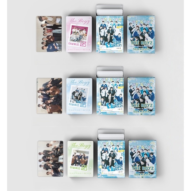 Bộ 50 Thẻ Lomo Hình ba chiều Laser Boyz BẰNG Bưu thiếp JACOB KEVIN MỚI Q ERIC Photocards YM