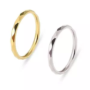 Vòng tay thép Titan hình kim cương siêu mịn, dây mảnh 2mm, trang sức cặp đôi