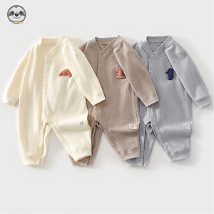 Bộ áo liền quần dài tay 100% Cotton cho bé / Quần áo nhà mùa xuân thu cho bé gái / Bộ đồ dài tay thoải mái chất lượng cao