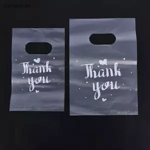 100 Chiếc Mini Cảm Ơn Bạn Túi Quà Nhựa Túi Kẹo Cưới Túi Đựng Đồ Mua Sắm [VN]