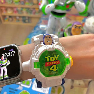 Câu chuyện đồ chơi Buzz Lightyear Đồng hồ đồ chơi trẻ em Ultraman Biến hình Robot chiếu Quà tặng sinh nhật