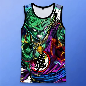 Dragon Ball Super Saiyan God Goku 3D In Tank Top, Anime Không Tay Áo Vest Mềm Thoáng Khí