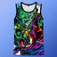 Dragon Ball Super Saiyan God Goku 3D In Tank Top, Anime Không Tay Áo Vest Mềm Thoáng Khí