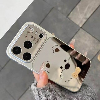 Ốp điện thoại gương mặt cười màu đen cho Xiaomi 15T Pro Poco X8 M8 M7 F7 X7 X6 X5 M6 Ultra Pro Max F5 Gương trang điểm Acrylic Vỏ chống sốc