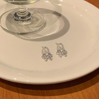 Bông Tai Bạc 925 Chân Zircon Bướm Đinh Bông Tai Cho Người Phụ Nữ Cổ Tích Ngọt Ngào Và Đa Năng Bướm Niche Thiết Kế Bông Tai