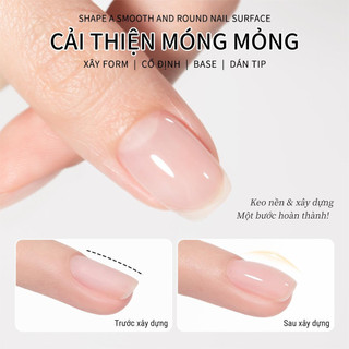 Miss Gooey Gel Xây Dựng Linh Hoạt Mỏng 4 Trong 1 Không Đau MISS GOOEY Thích Hợp Cho Nền Tự Mức Gia Cố Ứng Dụng Mẹo Gel Salon Làm Móng Chuyên Nghiệp Gel Nền Xây Dựng Và Gel Đầu Xây Dựng