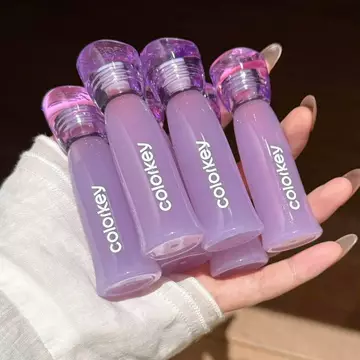 [Lucky Purple Limited] Colorkey Colorkey Watery Soft Mist Lip Gloss Lip Gloss Female Lip Gloss Son môi Son bóng mùa xuân Hàng mới về