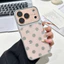 Rỗng Tinfoil Chấm Bi Camera Mạ Vỏ Điện Thoại Cho iPhone 17 Pro Max 16 15 14 Vỏ Bảo Vệ Chống Sốc