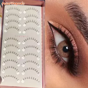 FAVORITEGOODS Dưới Lông mi, Lông mi dưới chồn thủ công tự nhiên, Khối lượng nóng Lông mi giả dung tích lớn Nối mi