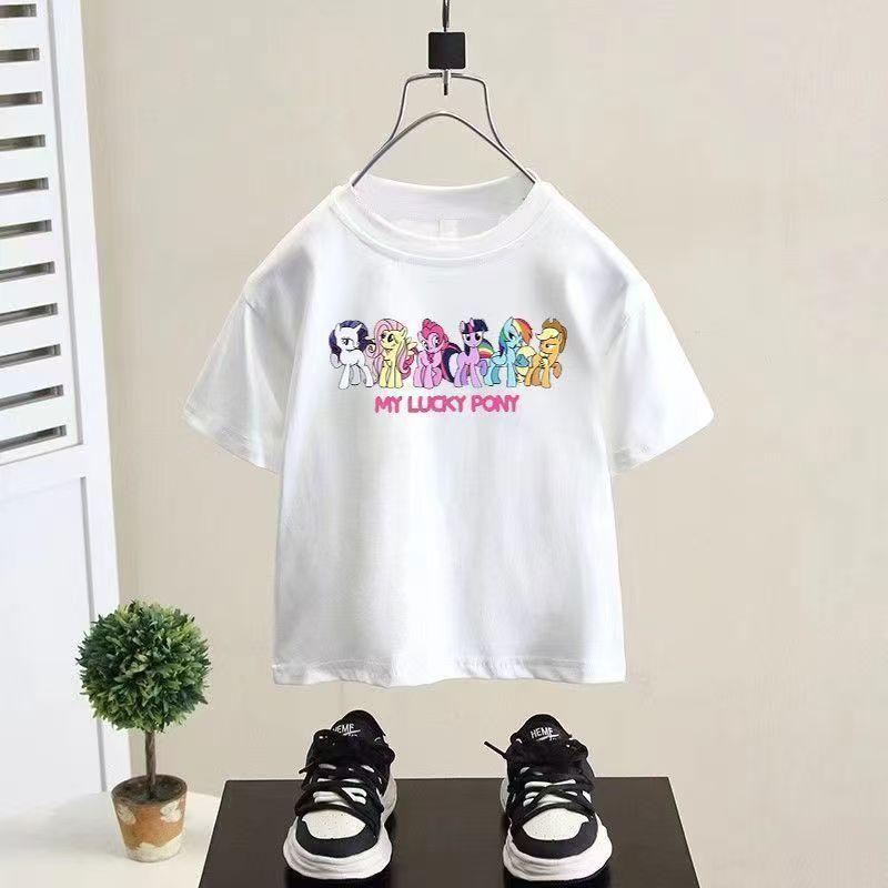 [Giảm giá 50%] My Little Pony Girl (80-140) Áo thun ngắn tay thời trang mặc ngoài thời trang phong cách mới mùa hè