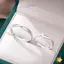 Bộ Nhẫn Cặp Đôi Thời Trang Màu Bạc Mở Đơn Giản Nhẫn Ngón Tay Có Thể Điều Chỉnh Ánh Sáng Trang Sức Sang Trọng Cho Nữ Quà Tặng Kỷ Niệm Mới