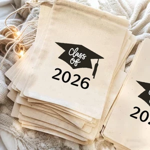 Túi dây rút vải Canvas bán chạy Túi quà trang trí mùa tốt nghiệp 2026