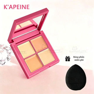 K 'APEINE, bảng che khuyết điểm 4 màu | Bảo hiểm hoàn hảo, mịn màng tự nhiên, chống nước lâu trôi.