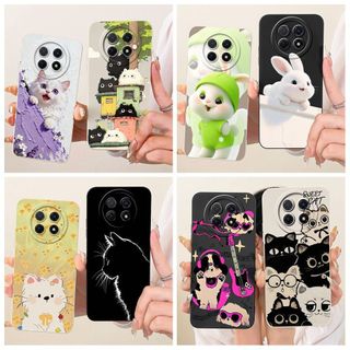 Dành Cho Huawei Nova Y91 Y90 Ốp Lưng STG-LX1 STG-LX2 CTR-LX2 CTR-LX1 Vỏ Hoạt Hình Dễ Thương Thỏ Mèo Mềm Silicon Chống Sốc