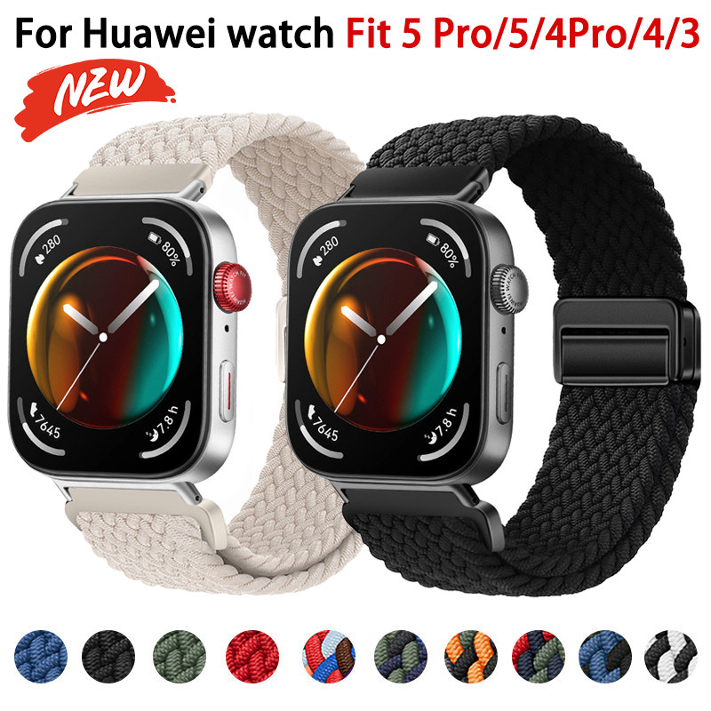 Dây đeo nylon bện co giãn cho Huawei Watch Fit 5 Pro / Fit 5 / Fit 4 Pro / Fit 4 / Fit 3