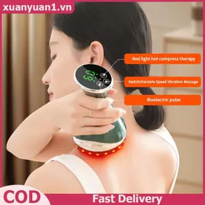 XUAN Điện Kinh Tuyến Bàn Chải Chống Cellulite Gua Sha Máy Mát Xa Toàn Thân Rung Microcurrent Nén Nóng Cạo Lymphatic Thoát Nước Chăm Sóc VN