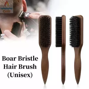 Bàn chải lông tạo kiểu tóc GILL, Bàn chải tóc lông lông Boar điều khiển cạnh, Tay cầm bằng gỗ chuyên nghiệp Bàn chải tóc lưng bền mịn cho tóc dày / mịn