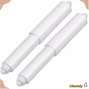 Con lăn đựng giấy vệ sinh CHEESELY, Con lăn giấy vệ sinh thay thế màu trắng bằng nhựa, Cần thay thế trục chính có tải lò xo Nhà vệ sinh
