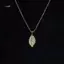 JULYHOT Thanh Lịch Kim Cương Giả Lá Mặt Dây Chuyền Nelaces Dành Cho Nữ Sáng Bóng Zircon Thép Không Gỉ Lá Kim Loại Choker Đơn Giản Xương Đòn Dây Xích Massivedeals