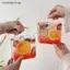{BUDDI} Túi xách du lịch cốc thủy tinh sáng tạo di động hình dạng cho ốc sên trái cây cho bạn bè Tập hợp ngoài trời {buddingenergy}